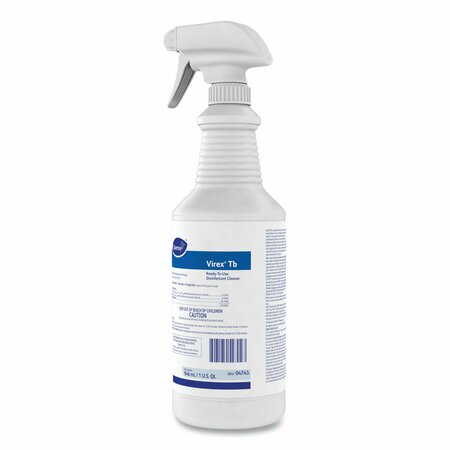 Diversey Cleaners & Detergents, 32 oz. Bottle, Lemon, Colorless, 12 PK 4743